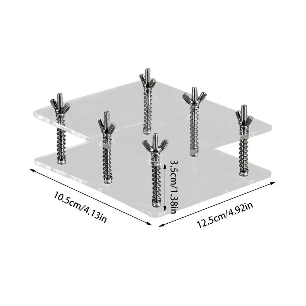 Transparent Card Flattening Tool - Stainless Steel No-Damage Card Press & Repair Device