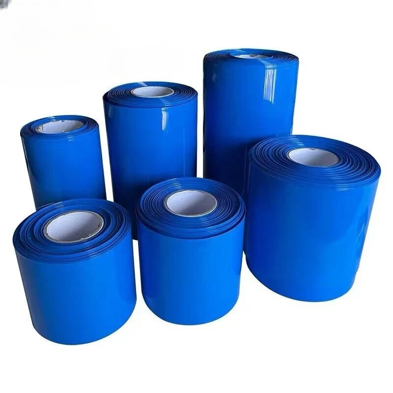 1M PVC Heat Shrink Tube for 18650 Battery Packs – Blue Insulated Cable Sleeve Multi-Size Shrink Tubing