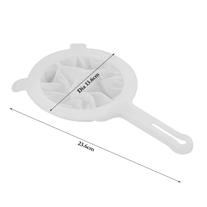 200 Mesh Fine Nylon Kitchen Strainer Spoon β Multi-Purpose Filter for Soy Milk, Juice, Yogurt & Food Sifting Tool
