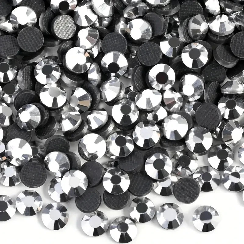 Bobohoo HotFix Crystal Rhinestones SS6-SS30 – Glitter Iron-On Strass Gems for Clothing, Dresses & DIY Crafts