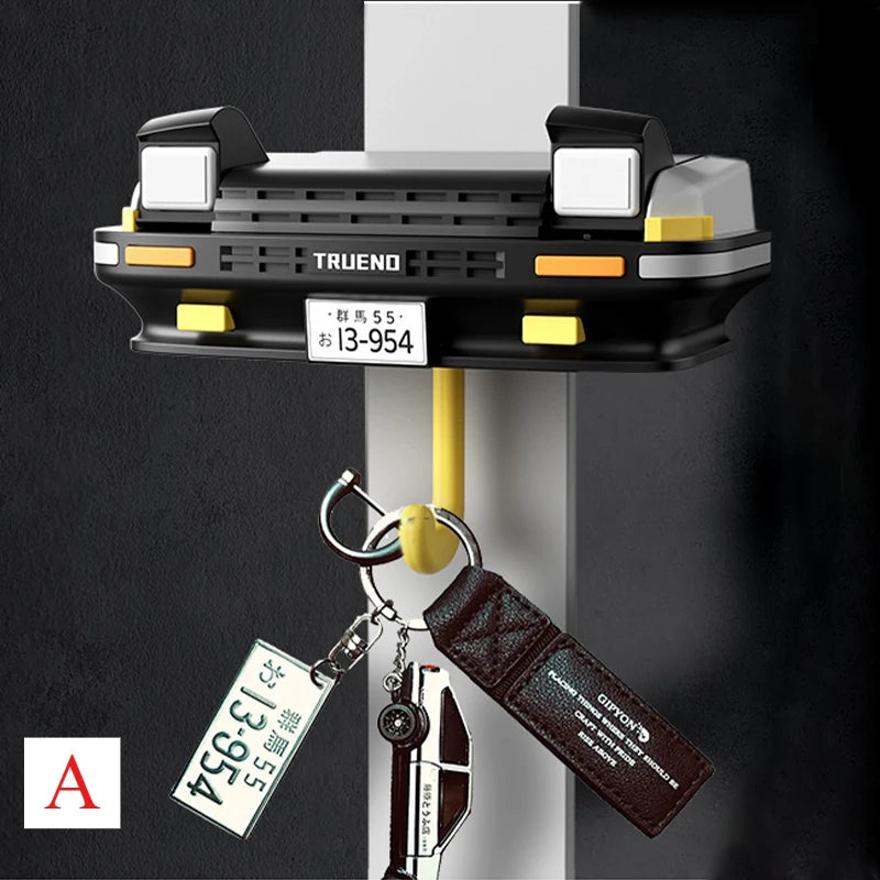 AE86 Car Headlight Wall Key Holder - Wall-Mounted Key Hanger Hook for Car Enthusiasts & Unique Gifts