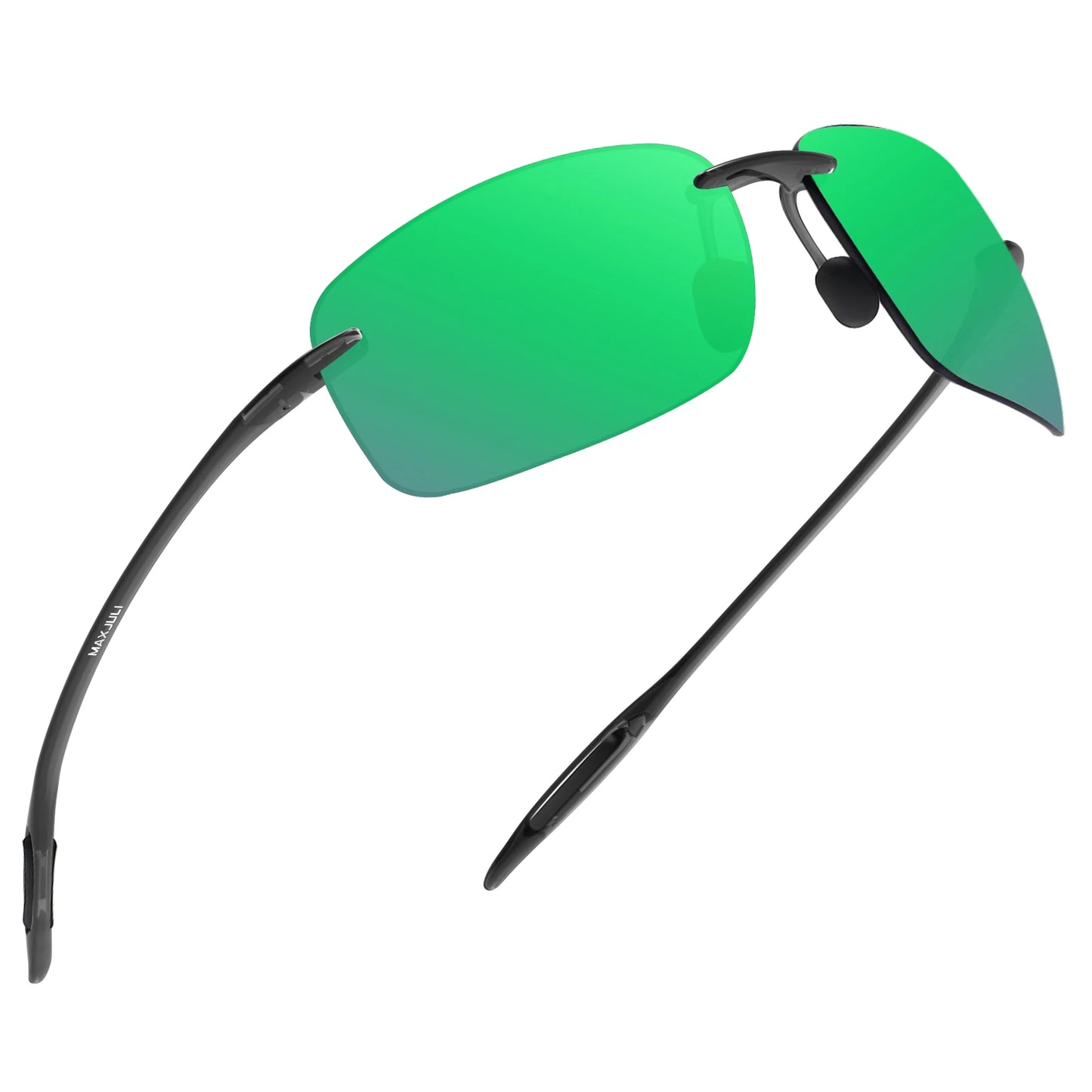 MAXJULI Polarized Sunglasses for Men & Women - Designer Fashion, Rimless Sports & Driving Eyewear (MJ8009)