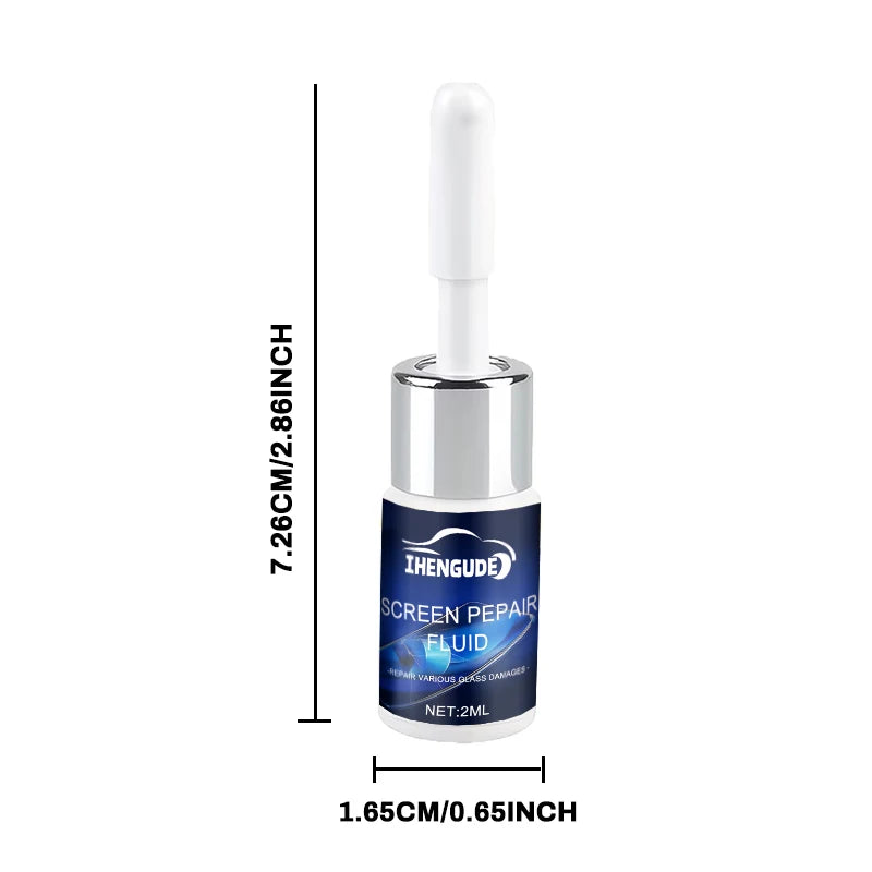 Cracked Phone Screen Repair Liquid - Strong Adhesive Glass Repair Kit for Scratches & Cracks