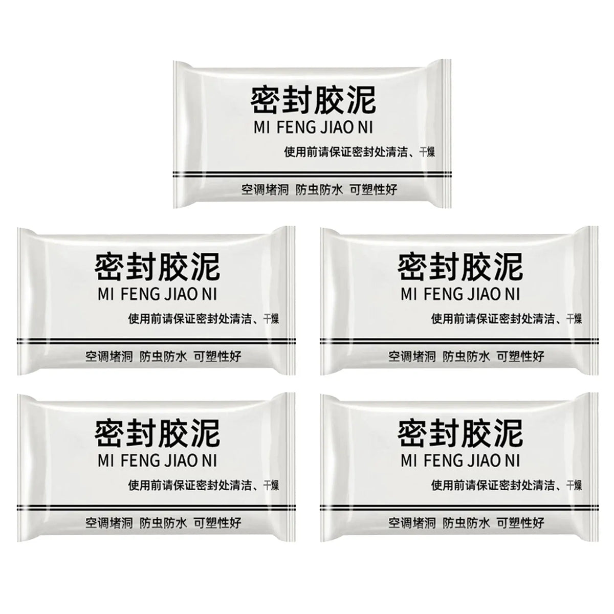 White Waterproof Sealing Putty – Quick-Drying Duct Seal Clay for Pipe Connections, Wall Holes, and Air Conditioner Sealing Repairs