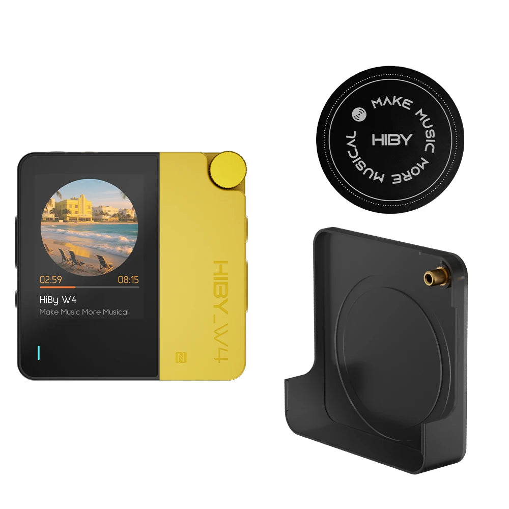 HiBy W4 Wireless HiFi Headphone Amplifier & USB DAC — Bluetooth 5.4, 3.5mm/4.4mm, DSD512, LDAC, CarPlay Compatible