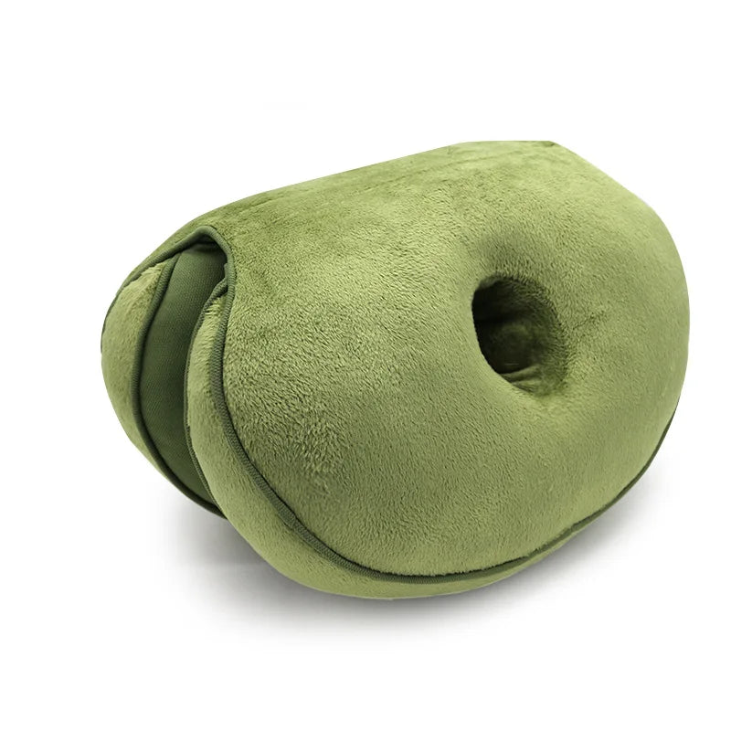 Orthopedic Dual Comfort Seat Cushion – Pelvis Support & Hip Lift Pillow for Pressure Relief & Posture Improvement