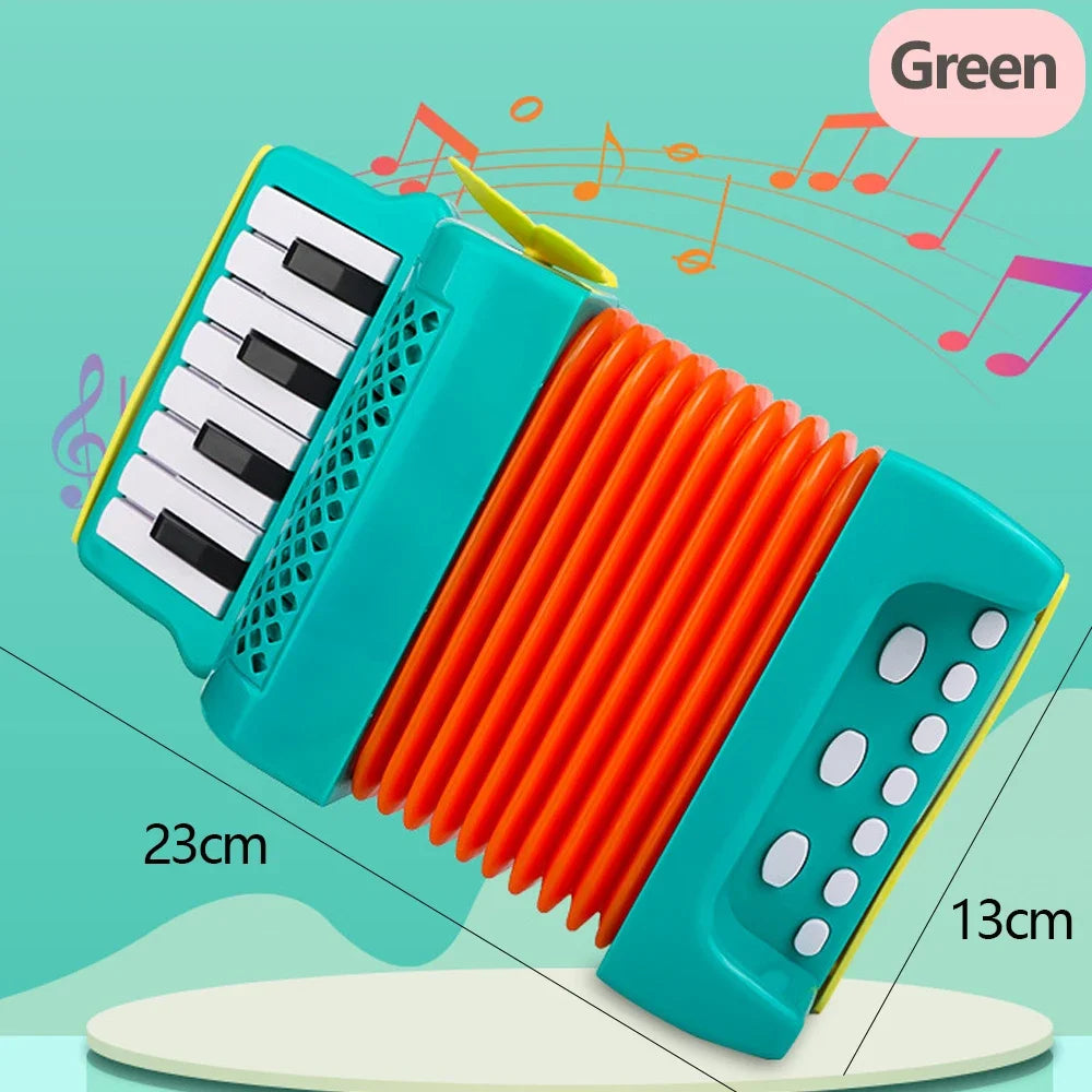 Kids Accordion Musical Toy - Educational Indoor Outdoor Instrument Gift for Toddlers Boys & Girls