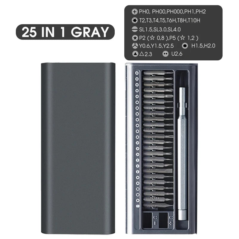 50-in-1 Precision Screwdriver Set – Magnetic Repair Tools for iPhone, Glasses, Watches, Game Consoles & Cameras