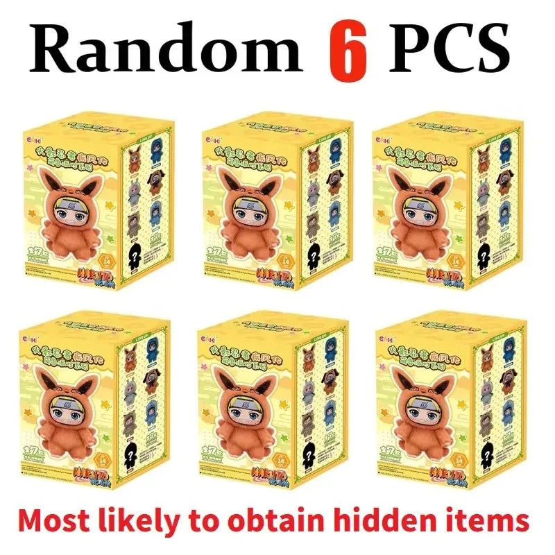 Naruto Shippuden Blind Box Plush Pendant - Uzumaki Party Series Collectible Bag Charm