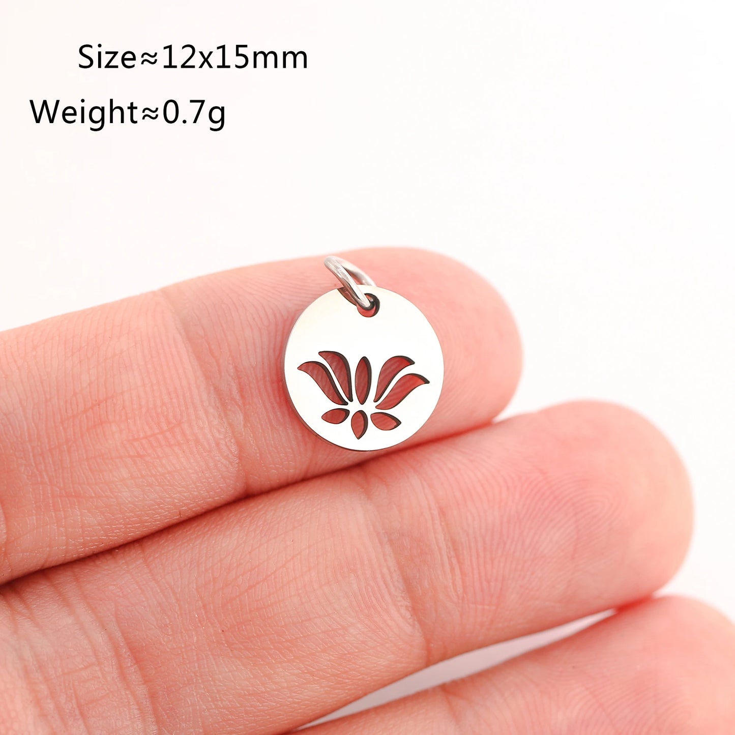 5PCS Animal Claw Charms Set – Stainless Steel Cat, Elephant, Hummingbird & Yoga DIY Pendants for Necklaces & Earrings