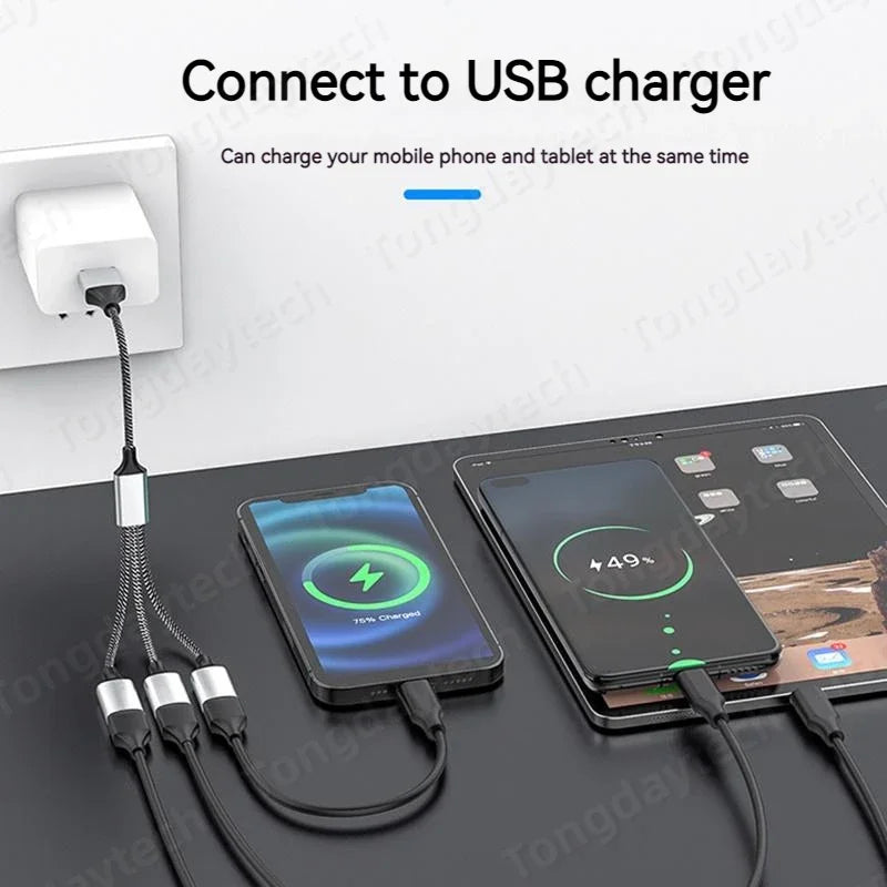 Multi USB Hub 4-Port Type C Extension - Fast Data Transmission USB Splitter and OTG Adapter for Computers, Xiaomi, MacBook Pro, MacBook Air
