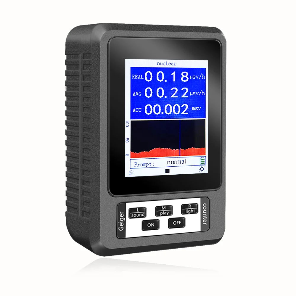 XR-1 Portable Geiger Counter - Nuclear, X-Ray & Radiation Detector with Personal Dosimeter and Marble Testing Function
