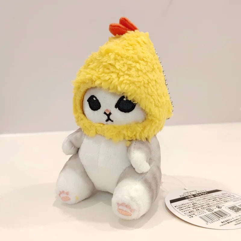 Kawaii Tempura Shrimp Shark Cat Plush Keychain β Cute Mofusand Anime Pendant Backpack Gift for Girlfriend