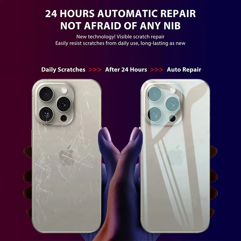 3Pcs Hydrogel Film for iPhone 15, 14, 13, 12, 11 Pro Max, Mini - Soft Screen Protector and Back Film, Not Glass, Phone Accessories