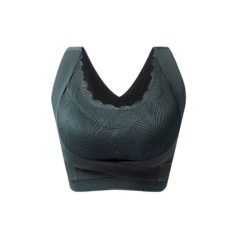 FallSweet Women’s Push-Up Bra — Seamless Sport Bralette, Comfortable Underwire-Free Sexy Cross Back Brassiere
