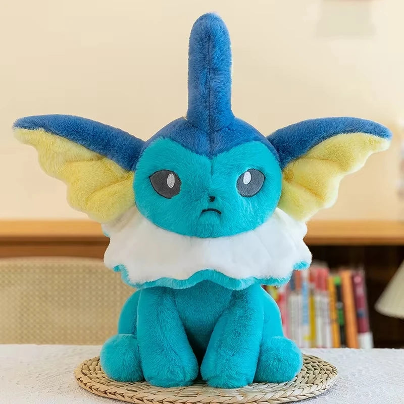 Vaporeon & Jolteon Large Plush Toys – Cute Pokémon Stuffed Doll, Plushie Pillow Gift for Kids