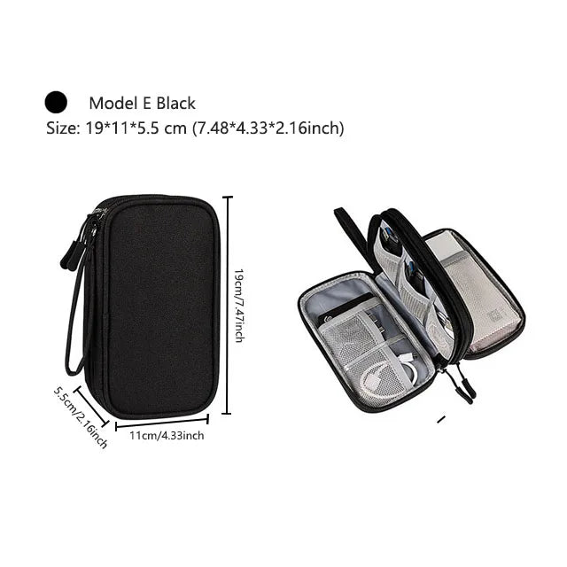 Waterproof Travel Cable Organizer Bag β Portable Digital Storage Pouch for Electronic Accessories
