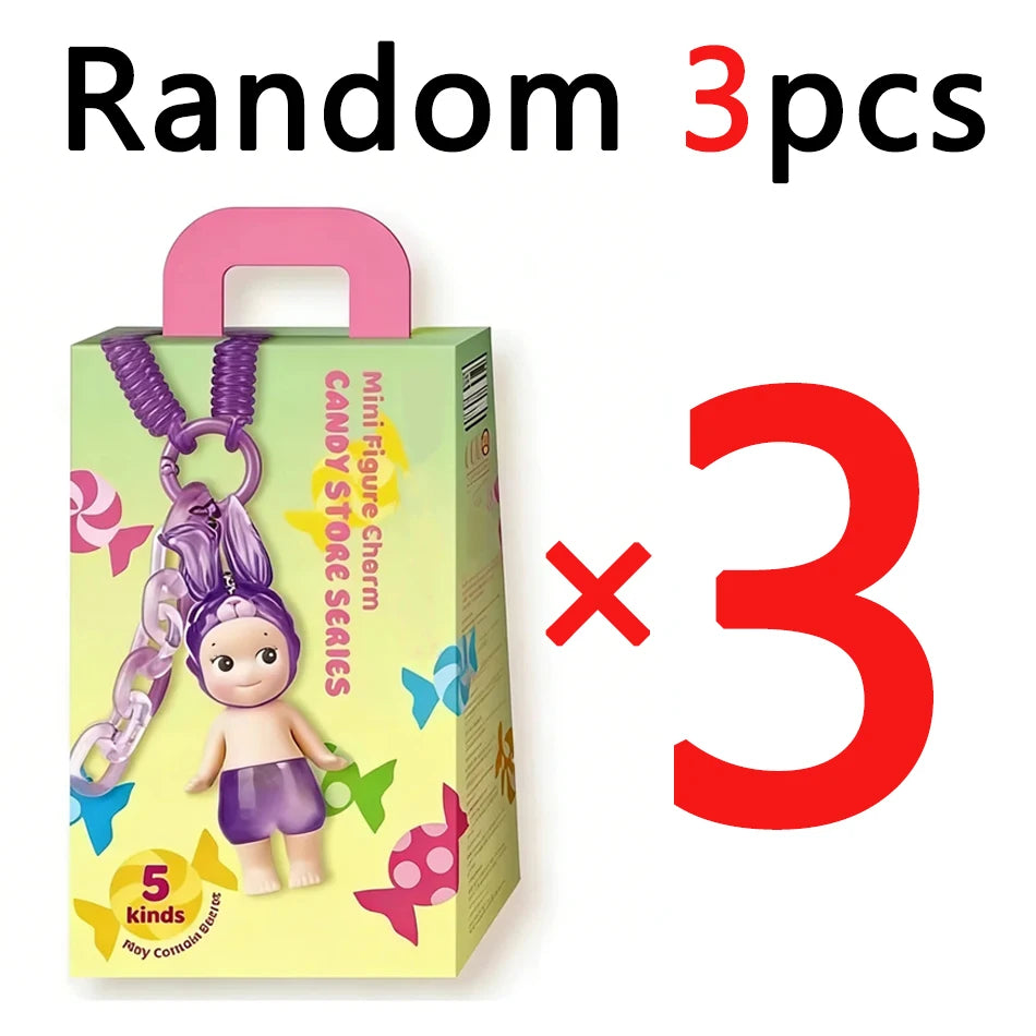 Dinosaur and Candy Mini Mystery Box – Cute Cartoon Collectible Figurines for Car Decor, Birthdays, and Gifts