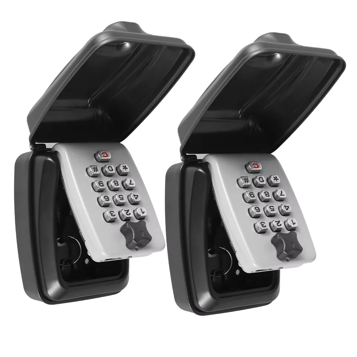1/2Pcs Wall Mount Key Lock Safe β Portable Secret Storage Box with Code Security Lock for Home or Office Organizer