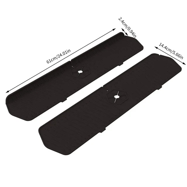 30/24 Inch Silicone Faucet Mat – Large Sink Splash Guard & Countertop Protector for Kitchen & Bathroom