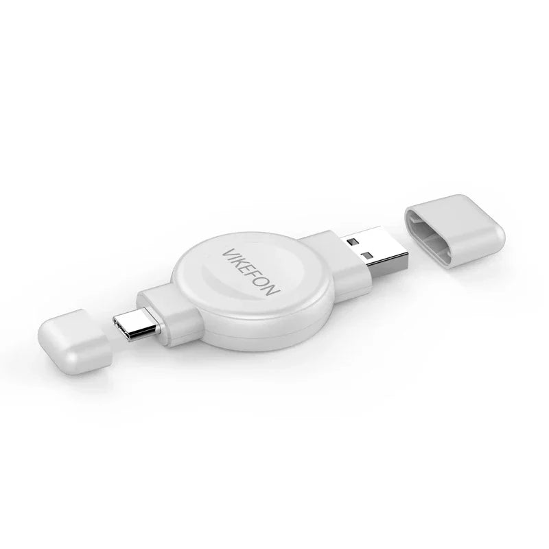 2-in-1 Magnetic Wireless Watch Charger – Fast Charging Dock for Apple Watch 9–3 & Samsung Galaxy Watch 6/5/4/3/Active Series Stand Accessory