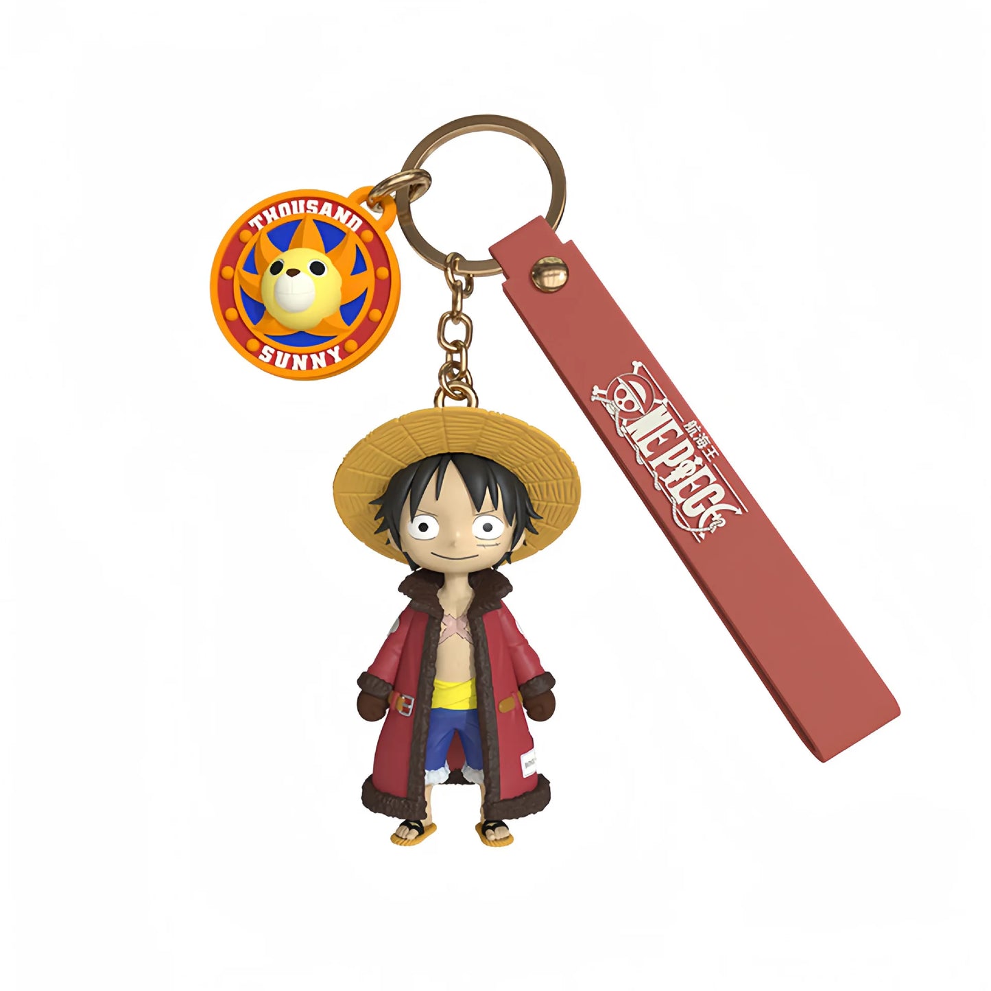 One Piece Anime Keychain Figures - Luffy Chopper Cartoon Bag Ornaments Kids Birthday and Holiday Gifts