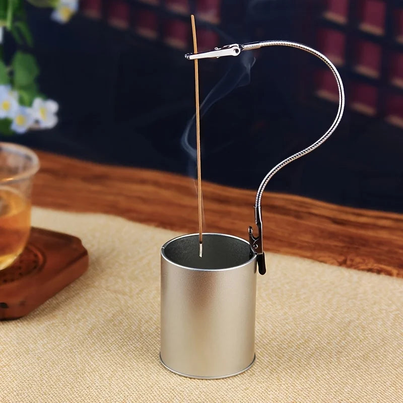Double-Ended Mosquito Repellent Incense Clip — Universal Crocodile Bracket with Extended Hose, Multifunctional Holder