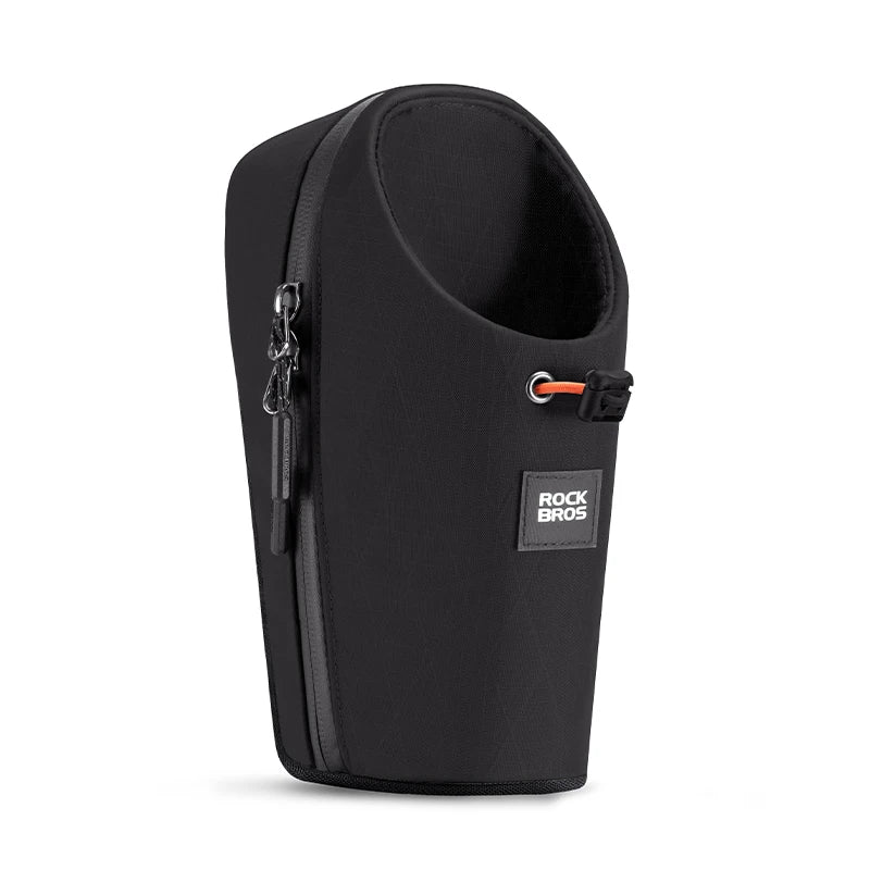 ROCKBROS Folding Bike Water Bottle Bag - Front Frame Storage Bag for Bicycles, Brompton Bikes & Electric Scooters