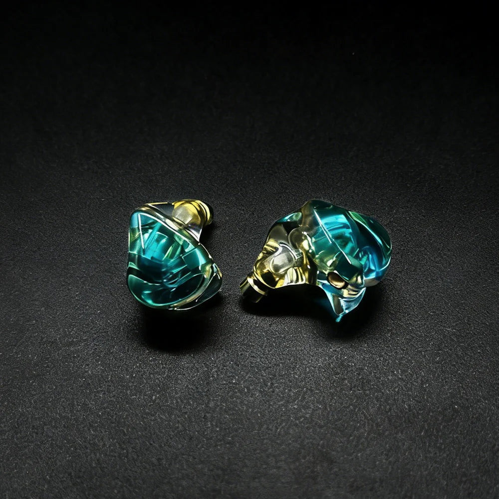 FENGRU QZX-A1 Custom Resin In-Ear Earphones - HiFi Sport Headphones with MMCX Interface, Cable Not Included