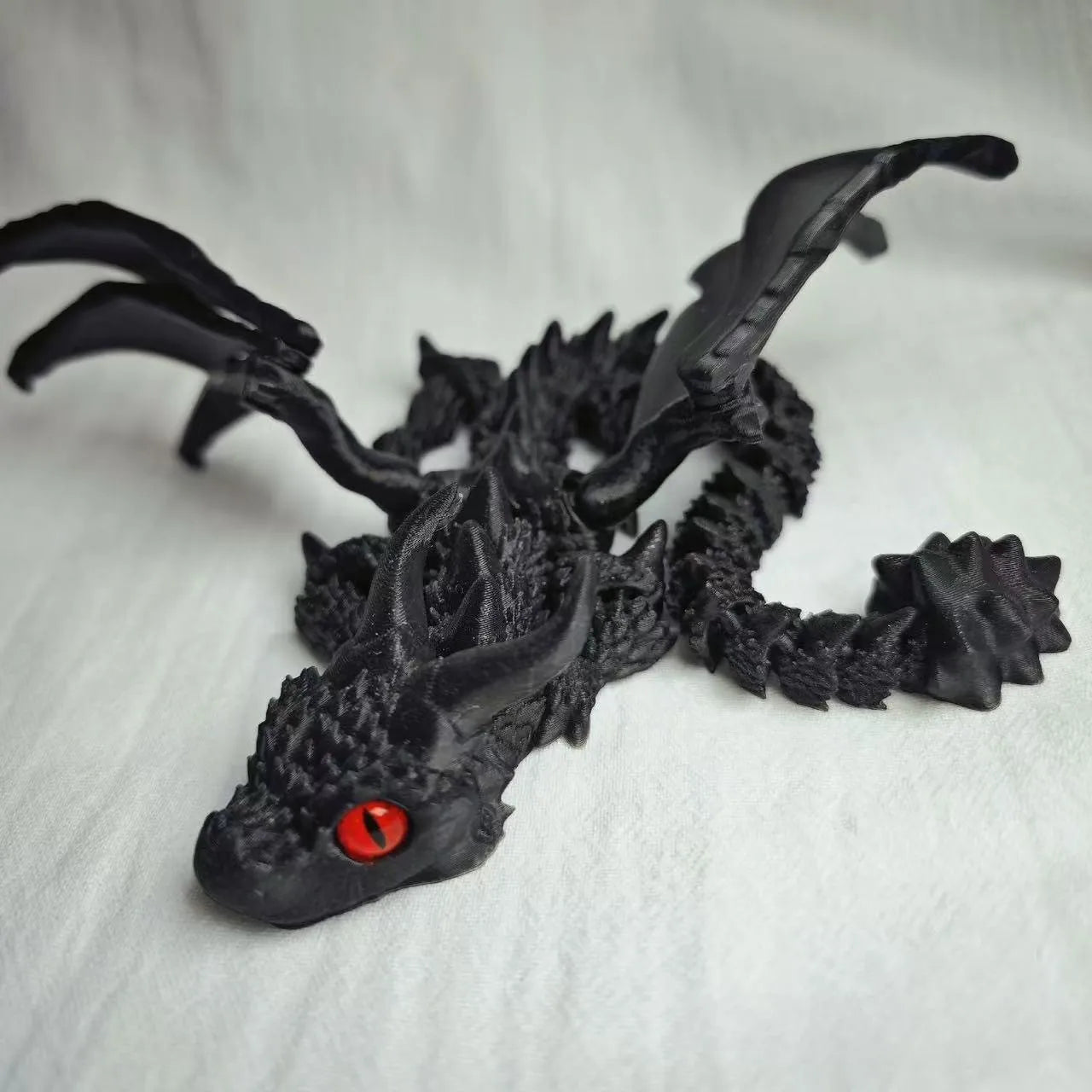 3D Printed Movable Dragon Fidget Toy β Rotatable Articulated Desktop Ornament & Gift for Kids & Adults