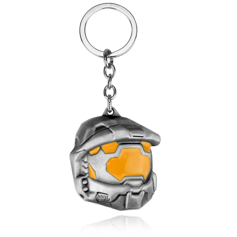 Spartan Assault Mask Keychain — Car Keyring Ornament, Decorative Accessory & Gift for Fans