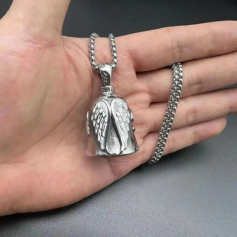 Angel Guardian Biker Riding Bell – Portable Motorcycle and Bicycle Gift Accessory
