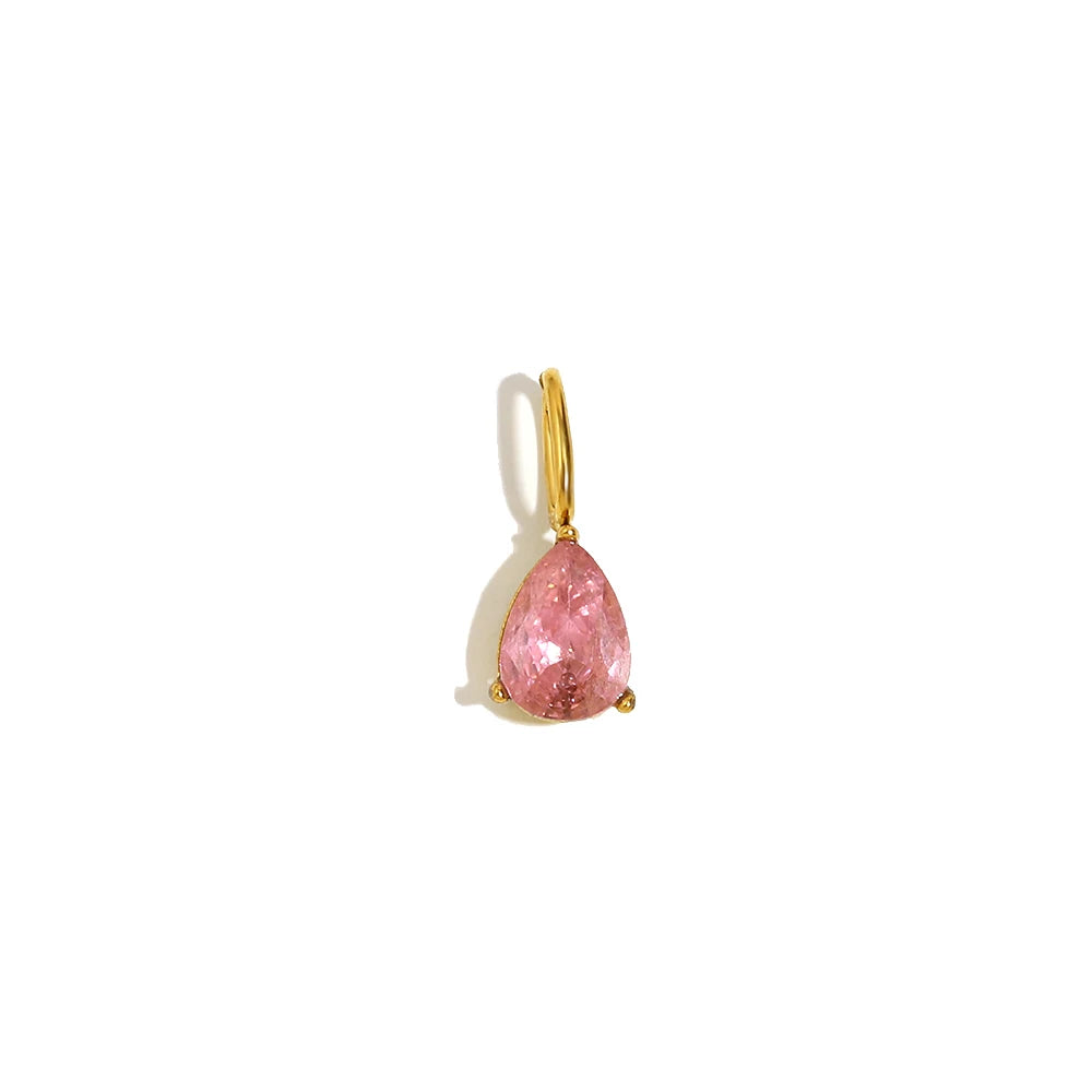 E.B.belle Colorful Zircon Waterdrop Pendant Jewelry Set for Women β DIY Handmade Necklace & Earrings Making Accessories