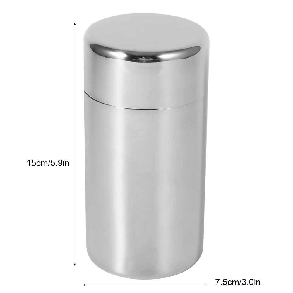 Stainless Steel Tea Leaf Canisters — Kitchen Storage Containers for Tea, Coffee & Sugar