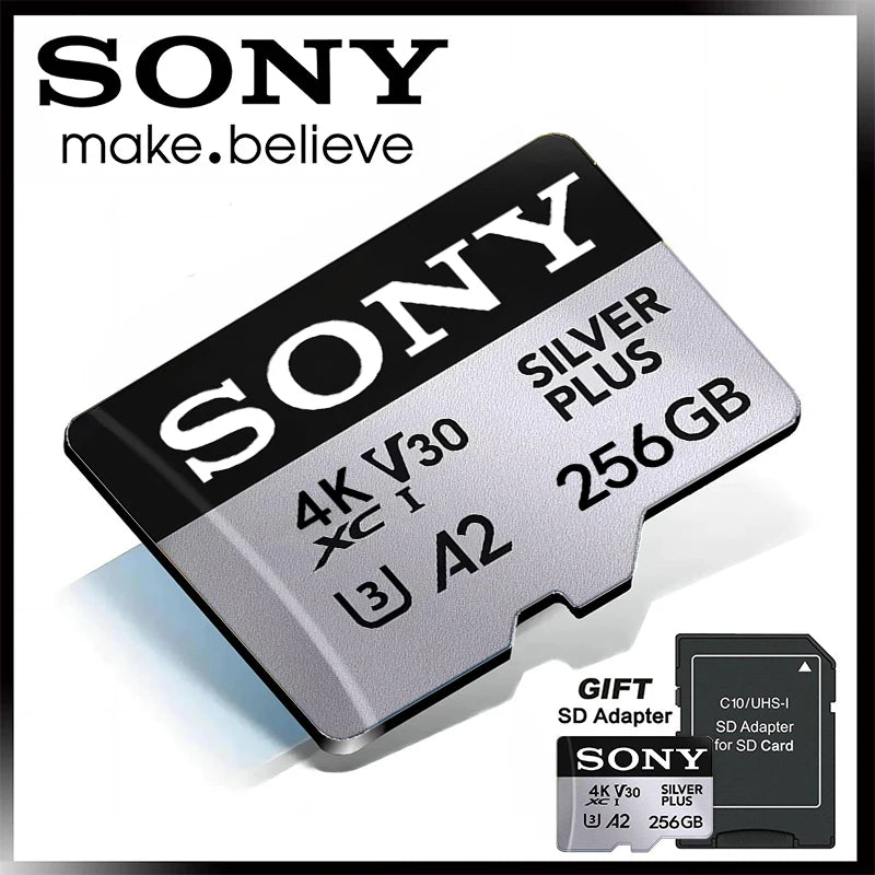 SONY High-Speed 1TB Micro SD Card β Full HD Memory Card for Phone, Tablet & PC (512GB/256GB/128GB/64GB)