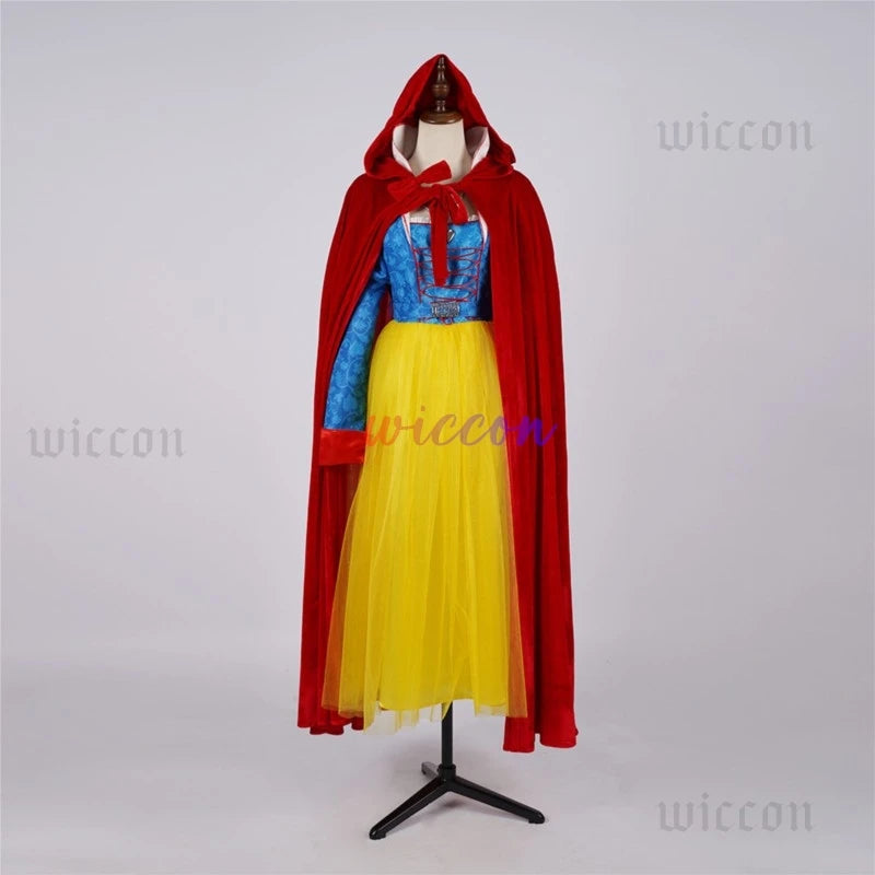 Florian Cartoon Prince Cosplay Costume — Women’s & Kids Cloak Suits for Halloween Evil Queen Theme