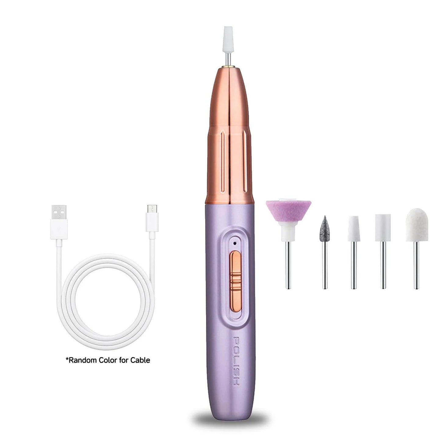 WEGOTTA Rechargeable Electric Nail File β Portable Nail Drill for Beginners, Home Manicure Tool
