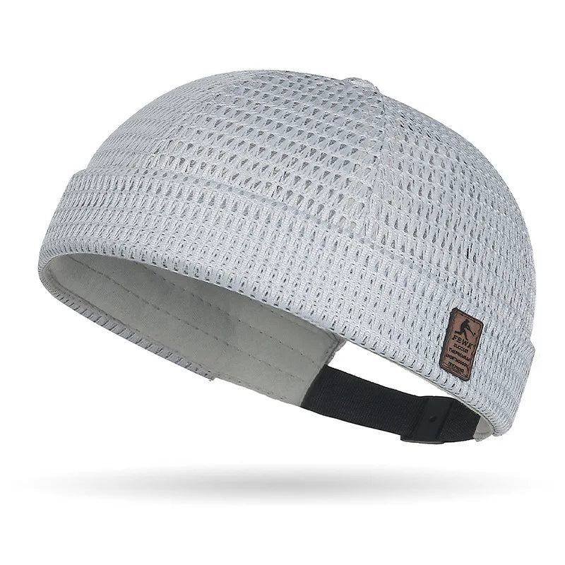 Outdoor Sport Mesh Cap - Breathable Adjustable Summer Hip-Hop Cycling Docker Beanie Hat