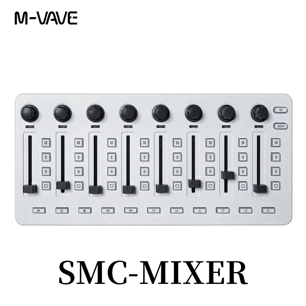 M-VAVE SMC-PAD Wireless MIDI Controller β Portable Percussion Keyboard with USB-C Interface, Compact MIDI Pad for Music Production