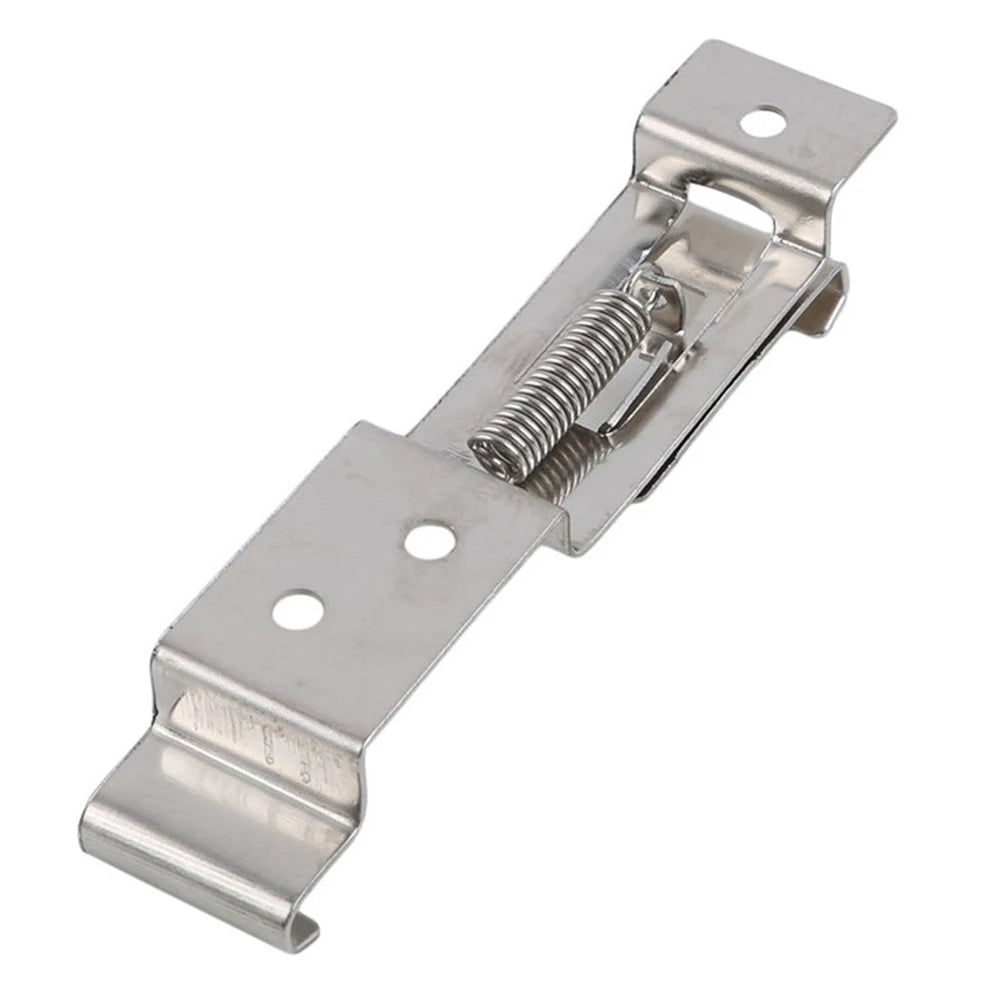 2Pcs Metal Frame Number Plate Clips | Anti-theft Spring Holder for Trucks, Cars, and Trailers | Rectangle Design