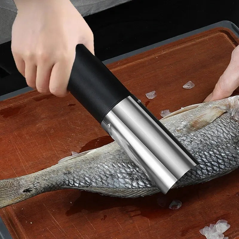 Wireless Portable Electric Fish Scaler - USB Rechargeable Fish Scale Planer and Cleaner Scraper Seafood Knife - Kitchen Tool (1 PCS)
