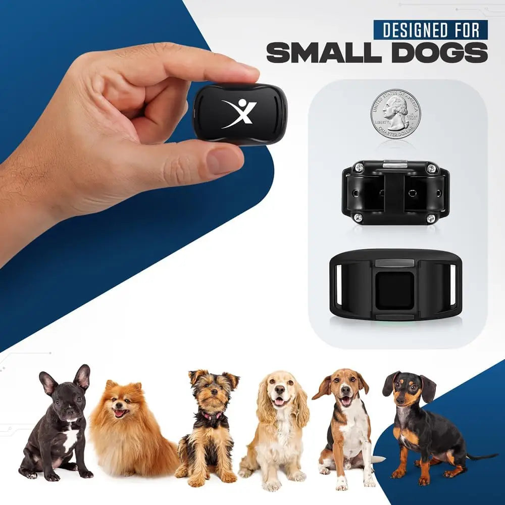 Touch-Slide Shock Training Collar for Small Dogs 5–15 lbs – Adjustable Vibration & Shock Correction Pet Behavior Device