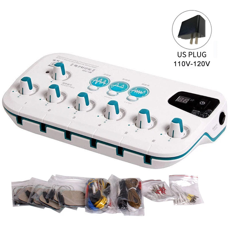 6-Channel Hwato SDZ II Low-Frequency Electro-Acupuncture Stimulator β Electric Needle Therapy for Nerve & Muscle