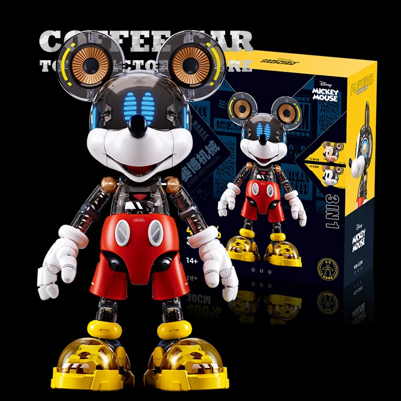 Disney 30cm Mickey Mouse 3D Building Blocks – Cute Anime Action Figure Toy, Cartoon Decor, Birthday Gift