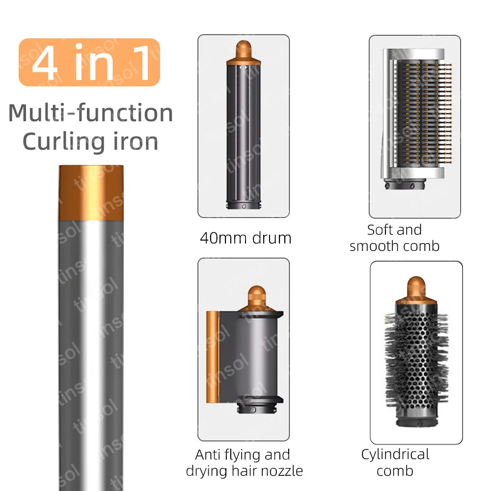 6-in-1 High-Speed Hair Styler - 110,000 RPM Ionic Hair Dryer & Automatic Curling Set