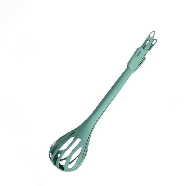Multifunctional Kitchen Tool Set – Manual Egg Beater, Whisk, Milk Mixer, Pasta Tongs & Food Clips for Baking and Cooking