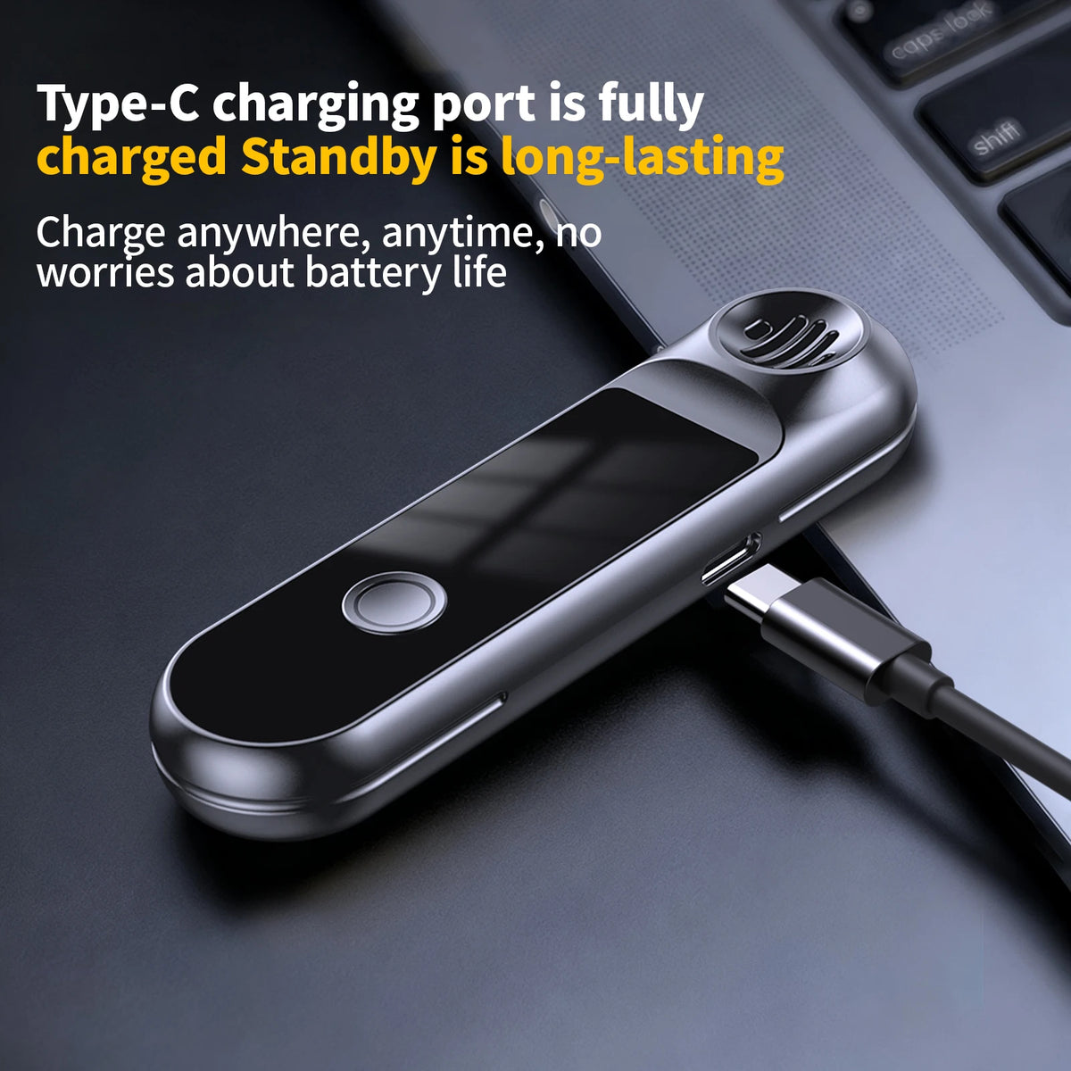 Portable Digital Breathalyzer – Rechargeable Personal Alcohol Detection Tester with Compact Design