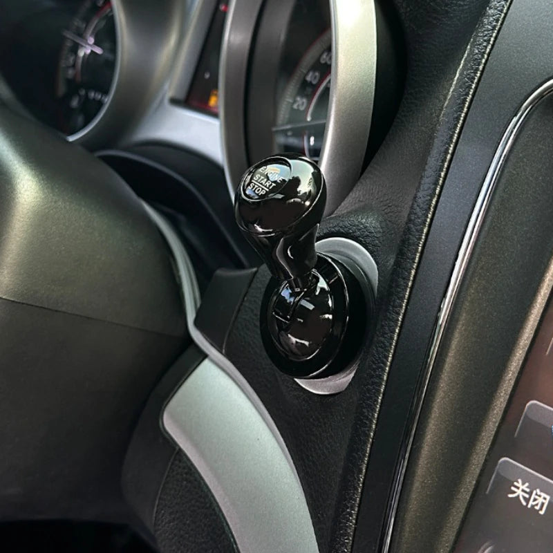 Car Start Button Cover – Rocker Style Automotive Interior Accessory, Retro Joystick Decoration, Universal Car Gift