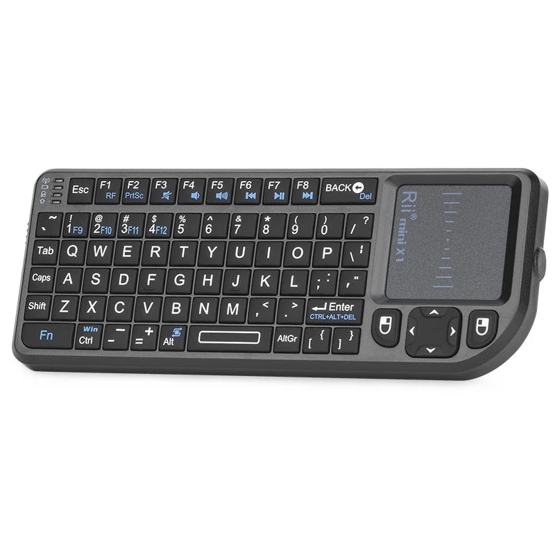 Rii X1 2.4GHz Mini Wireless Keyboard with TouchPad – English/ES/FR Layout for Android TV Box, PC & Laptop