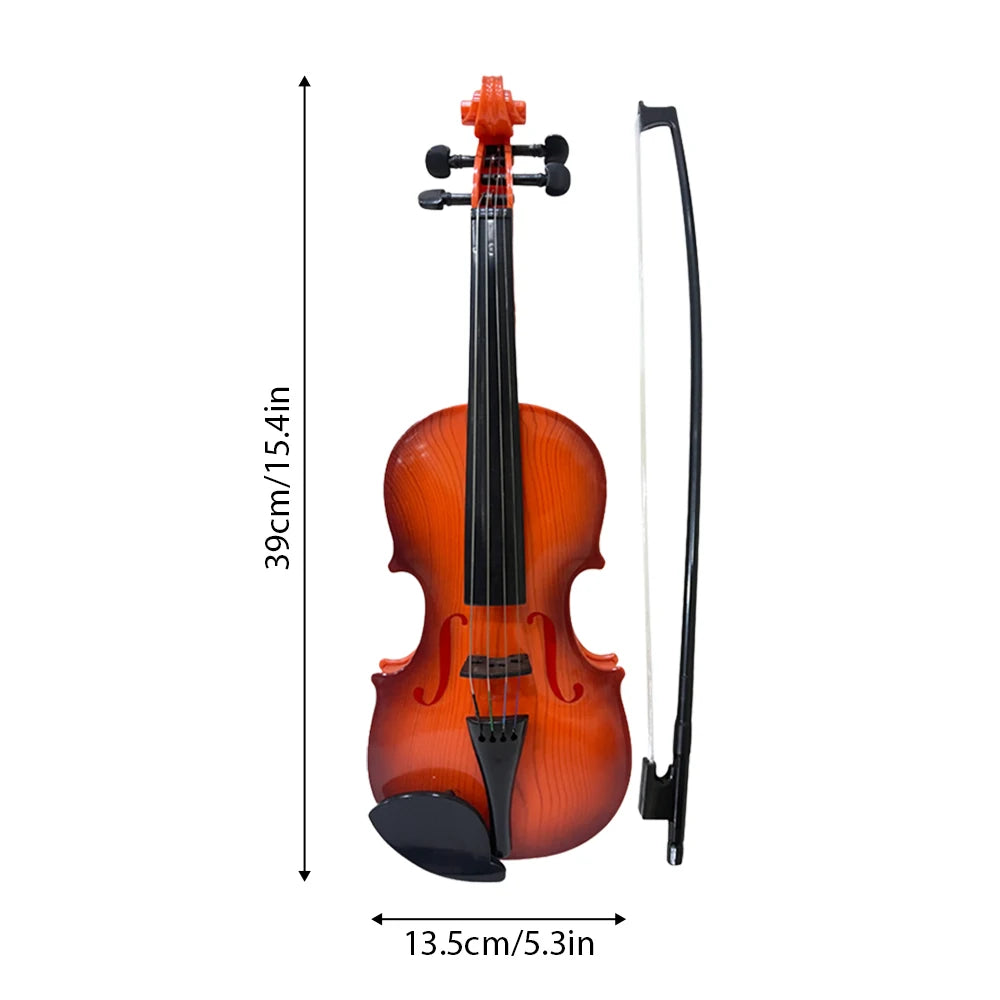 Simulated Violin Practice Kit - Beginner Musical Instrument with Exquisite Design for Learning, Performance & Gifts